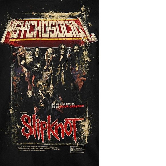 Slipknot Psychosocial heavy nu metal rock Official T-Shirt 2XL XXL NWT - Picture 2 of 2